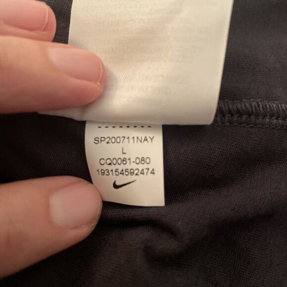 Nike Dri-Fit Sleeveless Shirt Women's L Gray New W/ Tags Mesh Open Back Train - Picture 10 of 11